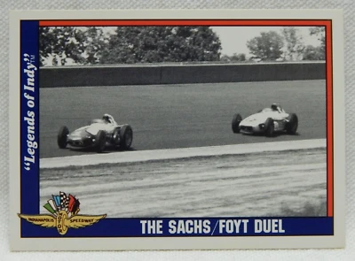 INDY 500 EDDIE SACHS A.J. FOYT LEGENDS OF INDY TRADING CARD #6 - Image 1 of 2