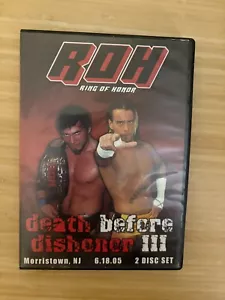 ROH Death Before Dishonor III 3 DVD Ring of Honor AEW TNA WWE Aries vs CM Punk - Imagen 1 de 1