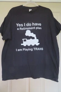 Piano di ritiro - T-shirt Drive a Train Fun + trattore fino a 5XL VENDITORE UK - Foto 1 di 18