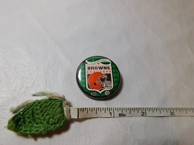 Cleveland Browns pinback pin button Field helmet licensed vintage Wincraft 1980s - Image 1 of 4