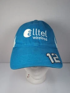 Ryan Newman Hat #12 Light Blue Penske Racing Alltel Nascar *Damaged Strap Back* - Picture 1 of 8