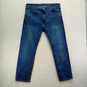 Jeans Levis 505 uomo 40x32 blu denim cotone dritto lavaggio medio - Foto 1 di 12