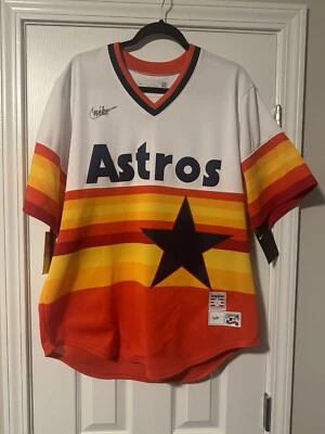Camiseta deportiva del equipo de los Astros de Houston Nolan Ryan Nike Cooperstown Collection para hombre L nueva con etiquetas Foto 1 de 4