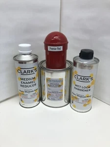 Viper Red Quart Kit Single Stage ACRYLIC ENAMEL Car Auto Paint Kit - Picture 1 of 2