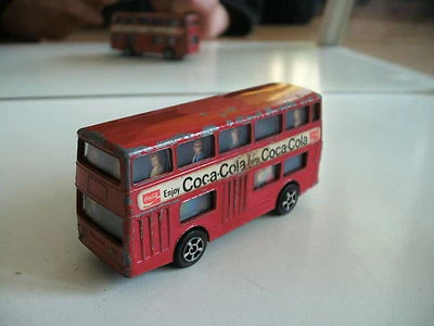 Corgi Juniors Daimler Fleetline "Coca Cola" in rot - Bild 1 von 2