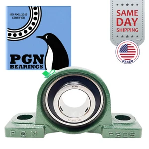 UCP208-24 Solid Base Pillow Block Bearing 1-1/2" Bore Self Aligning 2 Bolt - Picture 1 of 11