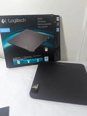 Logitech t650 Wireless Rechargeable Touchpad with Unifying Receiver no cord - Image 1 of 4