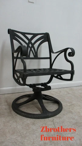 Cast Classics Monte Cristo Cast Aluminum Dining Arm Chair Swivel Rocker H Cover