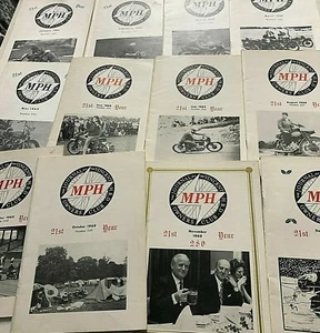 12x 1969 Vincent HRD Motorcycle Club Journals MPH Magazines full year - Picture 1 of 6