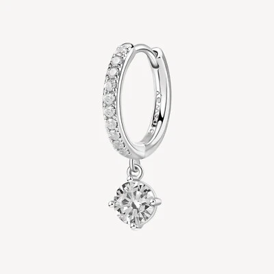 BROSWAY FANCY ORECCHINO A CERCHIO SINGOLO ARGENTO E ZIRCONI FIW90 INFINITE WHITE - Immagine 1 di 4