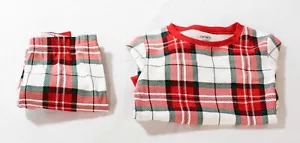 Carter's Boy's 2-Piece Buffalo Check Fleece Pajama Set EJ2 Red/Black Size 6 NWT - Picture 1 of 8