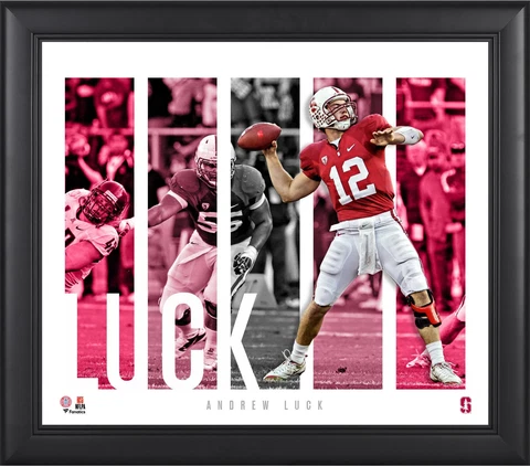 Andrew Luck Stanford Cardinal Framed 15x17 Player Panel Collage Cover
