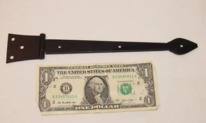 Vintage black Iron Spear Arrow 8" door /cupboard /gate funtional Hinge hardware - Picture 1 of 8