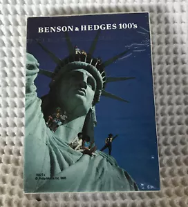 Carte da gioco Benson & Hedges 100 anni 1995 Statua della Libertà poker dimensioni USA NUOVE - Foto 1 di 5