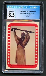 Creature of Tatooine #39 Star Wars Series 4 Sticker 1977 Topps Card CGC 8.5 - Picture 1 of 2