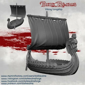 Viking Longship - Vikings | D&D | Pathfinder | AoS | Old World | RPG - Picture 1 of 1