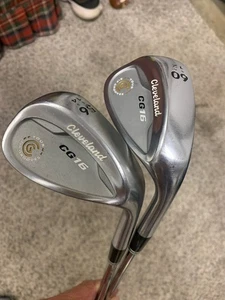 Cleveland CG 16 56* Sand wedge and 60* Lob wedge with factory steel shafts - Picture 1 of 4