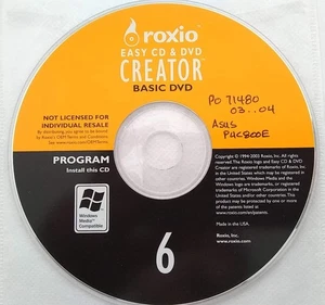 Roxio Easy CD DVD Creator 6 Basic Full Version DVD w/ License for Windows - Picture 1 of 1