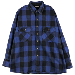 Used Field & Stream long-sleeved flannel check shirt men's size XL - Picture 1 of 9