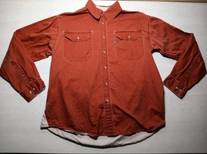 Columbia XCO Camisa Algodón Manga Corta Hombre Talla Grande Naranja Quemado Color Óxido - Imagen 1 de 20