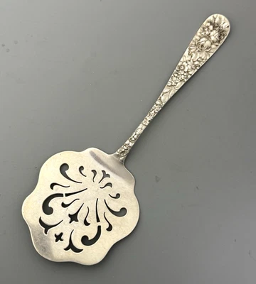 СТАРЫЙ вафельный сервиз для томатов Stieff ROSE из стерлингового серебра 9 1/4 дюйма - Изображение 1 из 4