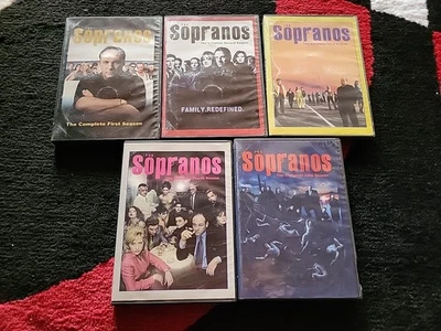 Sopranos DVD бокс-сет лот, сезоны 1, 2, 3, 4, 5, плохое состояние - Изображение 1 из 4