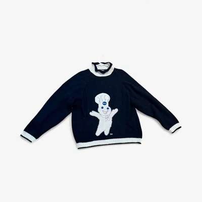 Suéter vintage ojo de águila para damas Pillsbury Doughboy talla X grande Foto 1 de 2