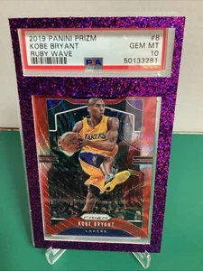 2019-20 Panini Prizm Kobe Bryant #8 Ruby Wave PSA 10 3281 LA Lakers Purple 1 - Picture 1 of 11