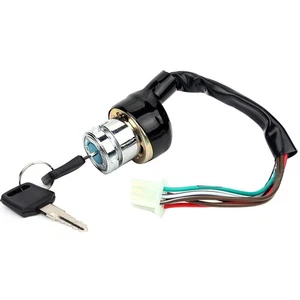 Universal Motorcycle 6 Wire Ignition Starter Off/On/On Switch Lock With 2 Keys f - Picture 1 of 10
