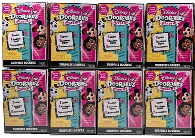 Disney Doorables Academy Lockers Pixar Lote de 8 Cajas Ciegas NUEVA CAJA SELLADA Foto 1 de 4