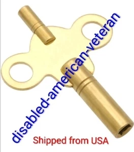 Key 6/4 Fits Most Antique Ansonia Clocks 3.60mm Size 6 Imperial/Small End 0000 - Picture 1 of 1