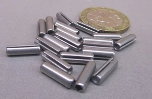 Acero inoxidable 420, pasador de resorte enrollable ranurado, 1/8" de diámetro x 7/16" de longitud, 200 piezas - Imagen 1 de 15