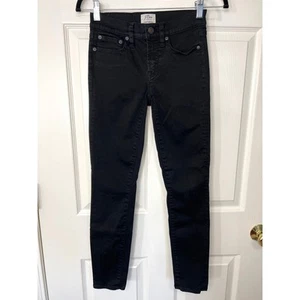 J. Crew Womens 24 Stretchy Toothpick Black Skinny Leg Jean Capsule Minimalist - Picture 1 of 8