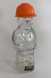 EMPTY Collectible Hard Hat Man Bottle. 12oz MENNEN SKIN BRACER After Shave - Picture 1 of 12