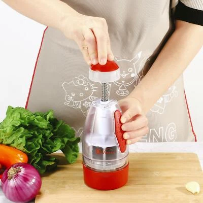 Vinsani Healthy Eating Salad Vegetable Mini Manual Hand Press Food Onion Chopper - Image 1 of 4