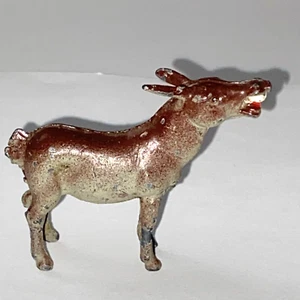 RARO Asino rasato piombo Cherilea vintage 1,75” statuina presepe natale putz - Foto 1 di 8