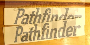 Pathfinder Vintage Travel Trailer Reproduction Canned Ham Decal Black 20" Set 2 - Picture 1 of 1