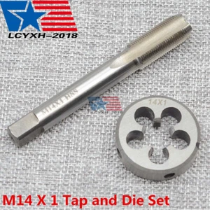 NEU M14 x 1,0 mm UNEF HSS Gewindehahn & Stanzen Set rechte Hand USA - Bild 1 von 11