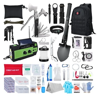 Survival Kit All-in-1 – Notfallset mit Erste-Hilfe-Set für Camping, Abenteuer - Image 1 of 4