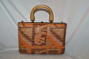 Cartera/estuche tejido vintage Delill hecho en Italia ¡¡Bonito diseño!!! - Imagen 1 de 12