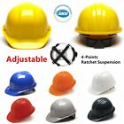 Cap Style Hard Hat 4 Points Ratchet Suspension Construction Safety Helmet Lot