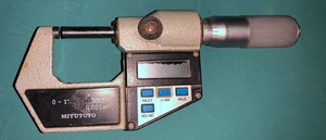 Mitutoyo digital micrometer. 
