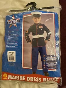 YOUNG AMERICAN HEROES Marine Corps Dress Blues Size Small Costume Halloween - Picture 1 of 3