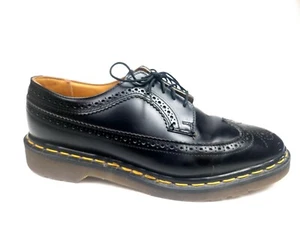 Vtg Dr Martens 3989 Made in England Wingtip Black Brogues Oxfords US 11, UK 10 - Picture 1 of 11