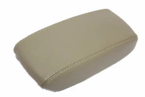 Fits 06-11 Honda Civic Beige Real Leather Center Console Lid Armrest Cover - Bild 1 von 3