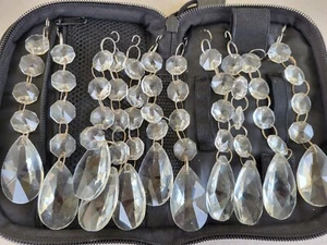Acrylic Crystal Bead Chandelier Garland Hanging Wedding Curtain Party Decor 12pc - Picture 1 of 4