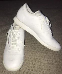 Reebok Women's Classic Princess Low Top Athletic Sneakers White Size 8 - Picture 1 of 11
