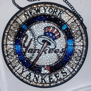 New York Yankees MLB Window Art Glass Sun Catcher Major League Baseball 7.75" - Picture 1 of 2