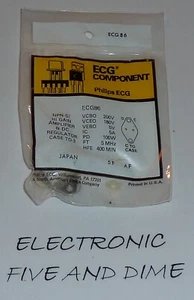 ECG86 T-NPN SI,HI GAIN AMP, DC REG - Picture 1 of 1