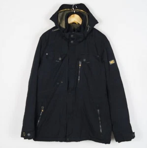 CAMEL ACTIVE Men Hooded Jacket Size EU54 UK44 Black Polyester Insulated s11994 - Picture 1 of 8